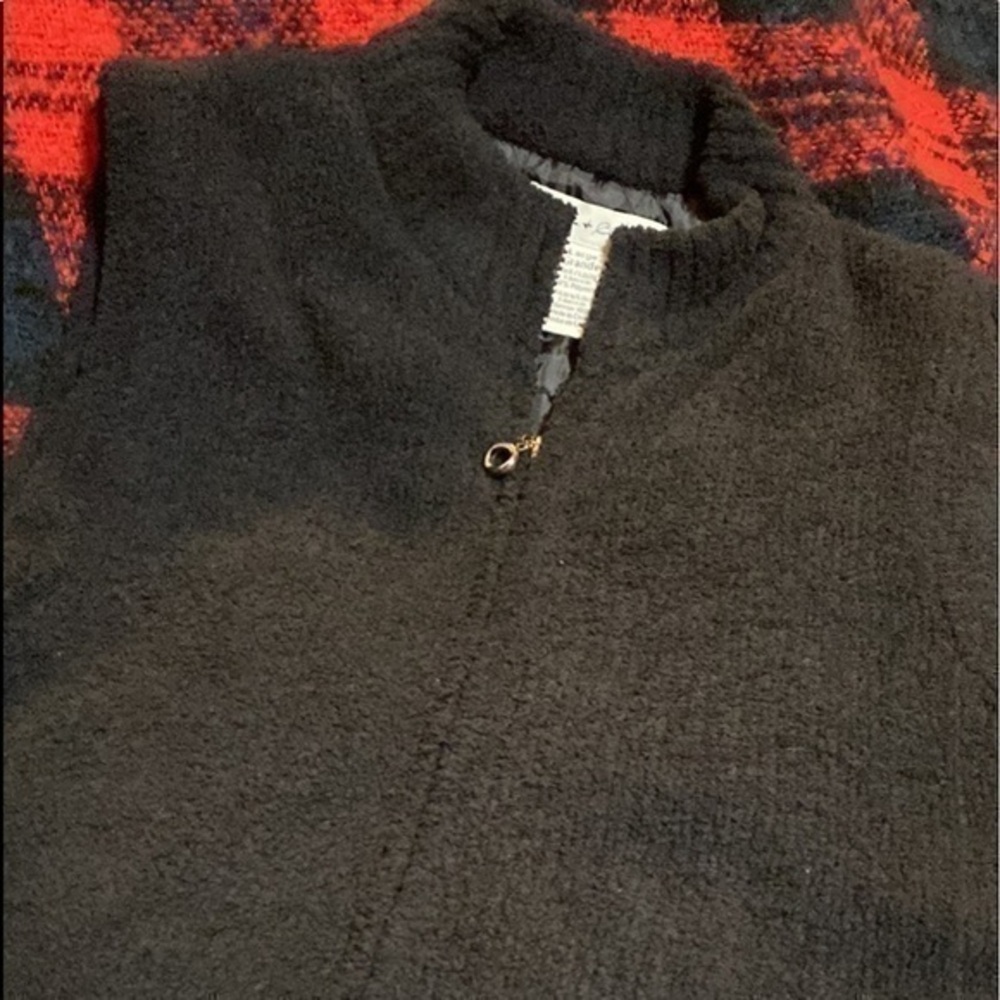 Colorado clothing black full tip up lined uber soft vest size large